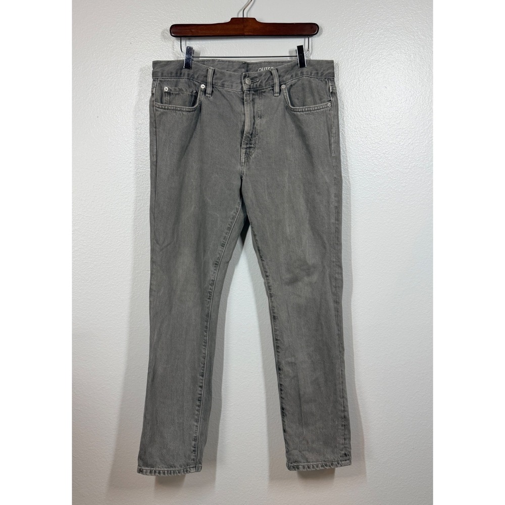 Outerknown Jeans Mens 32 Gray SEA Jeans Straight Leg Sustainable Denim Casual